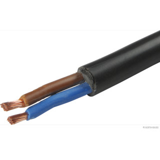 50m HERTH+BUSS ELPARTS 51275628000 Elektroleitung H05VV-F 2 x 1,5 mm², braun/blau, PVC