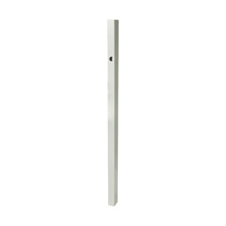 Aluminium Profil 25er U-Einfassung 621044, 830 mm, rechts, pressblank, Rundloch für T-Stück, 2.Kammer (152 mm von Oberkante bis Mitte Verschluss)