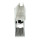 Aluminium Profil 25er Einfassung 621108, 830 mm, links, glatte Seite innen, epoxidgrundiert, gefräst Paco-Verschluss (2. Kammer, 152 mm von OK - Mitte Verschluss)
