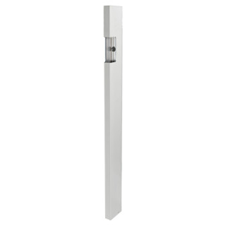 Aluminium Profil 25er Einfassung 621108, 830 mm, rechts, glatte Seite innen, pressblank, gefräst Paco-Verschluss (2. Kammer, 152 mm von OK - Mitte Verschluss)