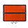Zifferntafel starr, 400 × 300 mm, Stahlblech mit Kantenschutz, ohne Leerfelder, Typ I, retroreflektierend RA1/A, orange mit schwarzem Rand, mit Befestigungselementen