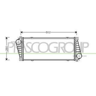 PRASCO ME915N001 Intercooler 312 / VW LT Turbo Diesel 95 passend für Mercedes - Sprinter