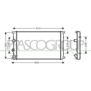 PRASCO DS958R004 Radiator Master II 1.9 DTi 09/99- passend für Nissan - Interstar