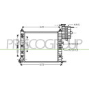 PRASCO ME907R004 Radiator Vito W638 M/A 02/95- passend...