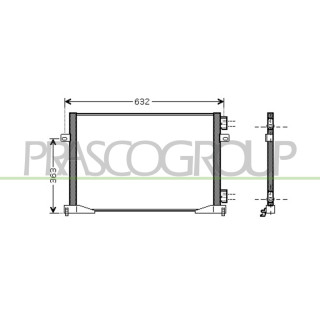 PRASCO DS950C003 Cond. Trafic V 2.0 i *04/01- passend für Nissan - Primastar