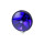 HELLA 2XD 003 410-301 Halogen-Warnleuchte - 12/24V - blau