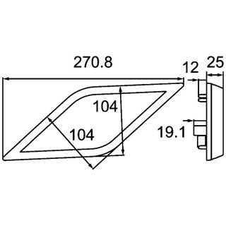 HELLA 2BA 013 331-061 Blinkleuchte - Shapeline Style - LED - 24/12V