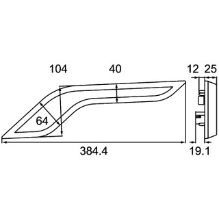HELLA 2BA 013 333-321 Blinkleuchte - Shapeline Style - LED - 12/24V