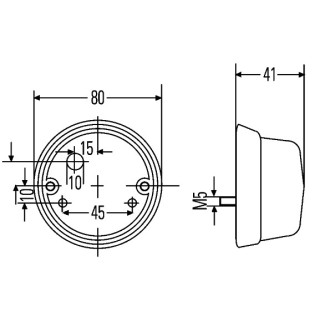 HELLA 2PF 001 259-677 Positionsleuchte - Halogen - 24/12V