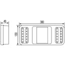 HELLA 2VP 345 900-201 Heckleuchte - Coluna - LED - 24V
