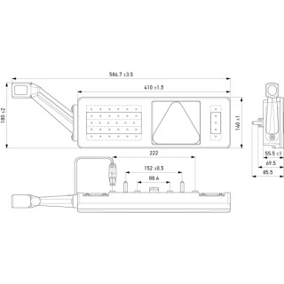 HELLA 2VP 340 970-041 Heckleuchte - LED - 24V