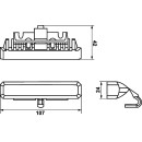 HELLA 2XD 014 560-401 LED-Blitz-Kennleuchte - BST - 12/24V - gelb