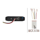 HELLA 2XD 014 562-001 LED-Blitz-Kennleuchte - BST-Slim - 12/24V - blau