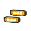 HELLA 2XD 014 563-401 LED-Warnleuchte - BST-Slim - 12/24V - Gelb