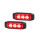 HELLA 2XD 014 563-701 LED-Blitz-Kennleuchte - BST-Slim - 12/24V - rot
