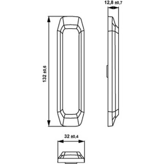 HELLA 2XD 014 592-201 LED-Blitz-Kennleuchte - BST-Slim - 12/24V - gelb