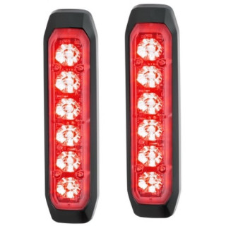 HELLA 2XD 014 592-701 LED-Blitz-Kennleuchte - BST-Slim - 12/24V - rot