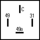 HELLA 4DM 009 492-001 Blinkgeber - 24V - 4-polig