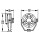 HELLA 8EV 003 361-011 Ventilator - Turbo - 24V - 6.5W - schwarz - Kabel: 1400mm
