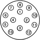 HELLA 8JB 005 949-012 Steckdose - 13-polig - Stecker:...