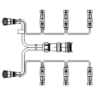 HELLA 8KA 340 819-431 Kabelsatz, Heckleuchte EasyConn - 15/7-polig - 15 EasyConn<->7 AMP - Kabel: 2000