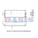 Ölkühler, Motoröl, AKS DASIS 446008N