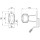 Superpoint LED, 12V/24 V URL, rot, weiß, kurz, Kabel 2,0 m, P&R