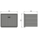 Werkzeugkasten Nova 64, PP, schwarz, 640 × 530...