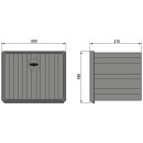 Werkzeugkasten Nova 80, PP, schwarz, 800 × 480...
