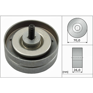 Umlenk-/Führungsrolle, Keilrippenriemen INA 532078910