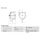 Drehstromgenerator - Bosch 0 986 037 440 - 0986037440