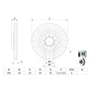 Bremsscheibe - Bosch 0 986 479 718 - 0986479718