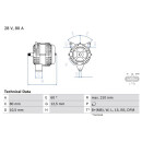 Drehstromgenerator - Bosch 0 986 048 100 - 0986048100