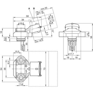 Sensor, Ladedruck - Bosch 0 281 002 244 - 0281002244