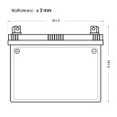 Panther Starterbatterie Motorrad Rasentraktor...