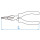Zange mit halbrunden Backen KING TONY - 6311