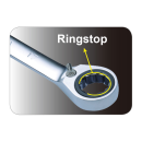Ratschen-Ring-Maulschlüssel, verstellbar, mit Sicherungsring, metrisch KING TONY - 373AM
