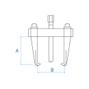 Universalabzieher mit 2 Monoblock-Greifarmen KING TONY -...