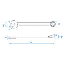 Ring-Maulschlüssel, metrisch - 10 mm KING TONY - 106010
