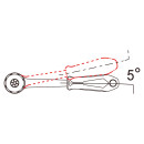 Umschaltratsche mit rundem Kopf 1/4" KING TONY...