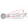 Umschaltratsche mit schwenkbarem Griff und Gelenkkopf 1/4" KING TONY - 275245G