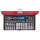 1/4" Steckschlüssel-Satz mit Zubehör, in Zoll - 26 tlg KING TONY - 2526SR02