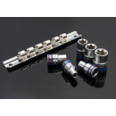 3/8" TORX® Steckschlüssel-Set auf einer Schiene - 6 tlg. KING TONY - 3106PR