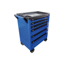 BASIC Werkstattwagen blau - 6 Schubladen KING TONY -...