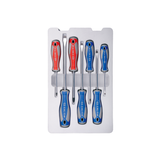 Schlitz- und PHILLIPS®-Schraubendreher-Set - 7 tlg. KING TONY - 30117MR