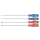 Schlitz- und PHILLIPS®-Schraubendreherset, extra lang - 4 tlg. KING TONY - 30104MR