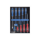 Schlitz- und PHILLIPS®-Schraubendreher , EVAWAVE - 10 tlg. KING TONY - 931110MRE
