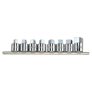 1/2" Vierkant-Steckschlüssel-Set auf einer Schiene - 8 tlg. KING TONY - 4118MR