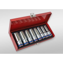 1/2" Steckschlüssel-Set, lang, metrisch - 8...