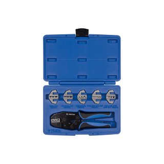 Crimp-Zangenset mit auswechselbaren Matrizen - 7 tlg. KING TONY - 42107GX